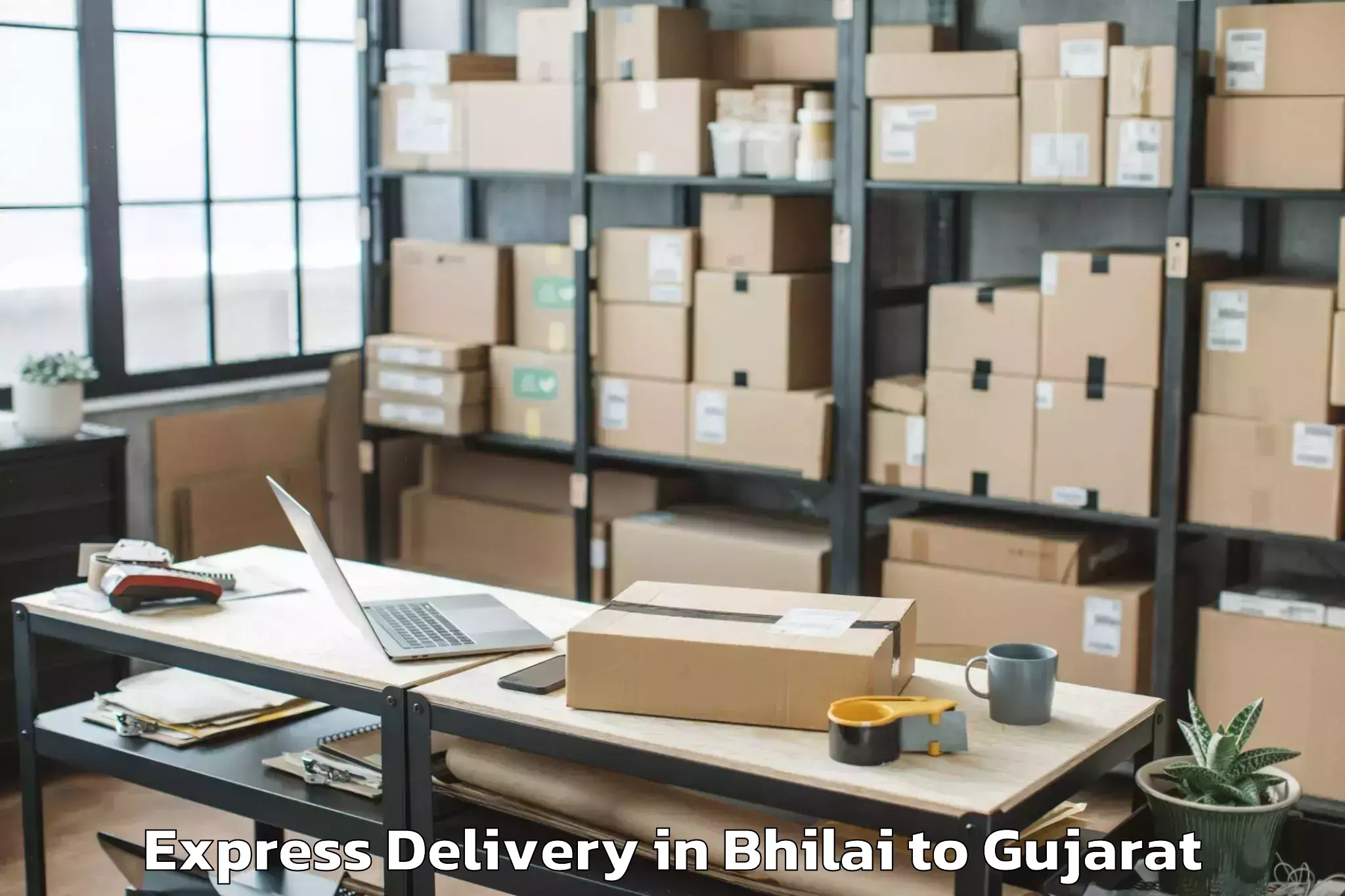 Get Bhilai to Kherva Express Delivery